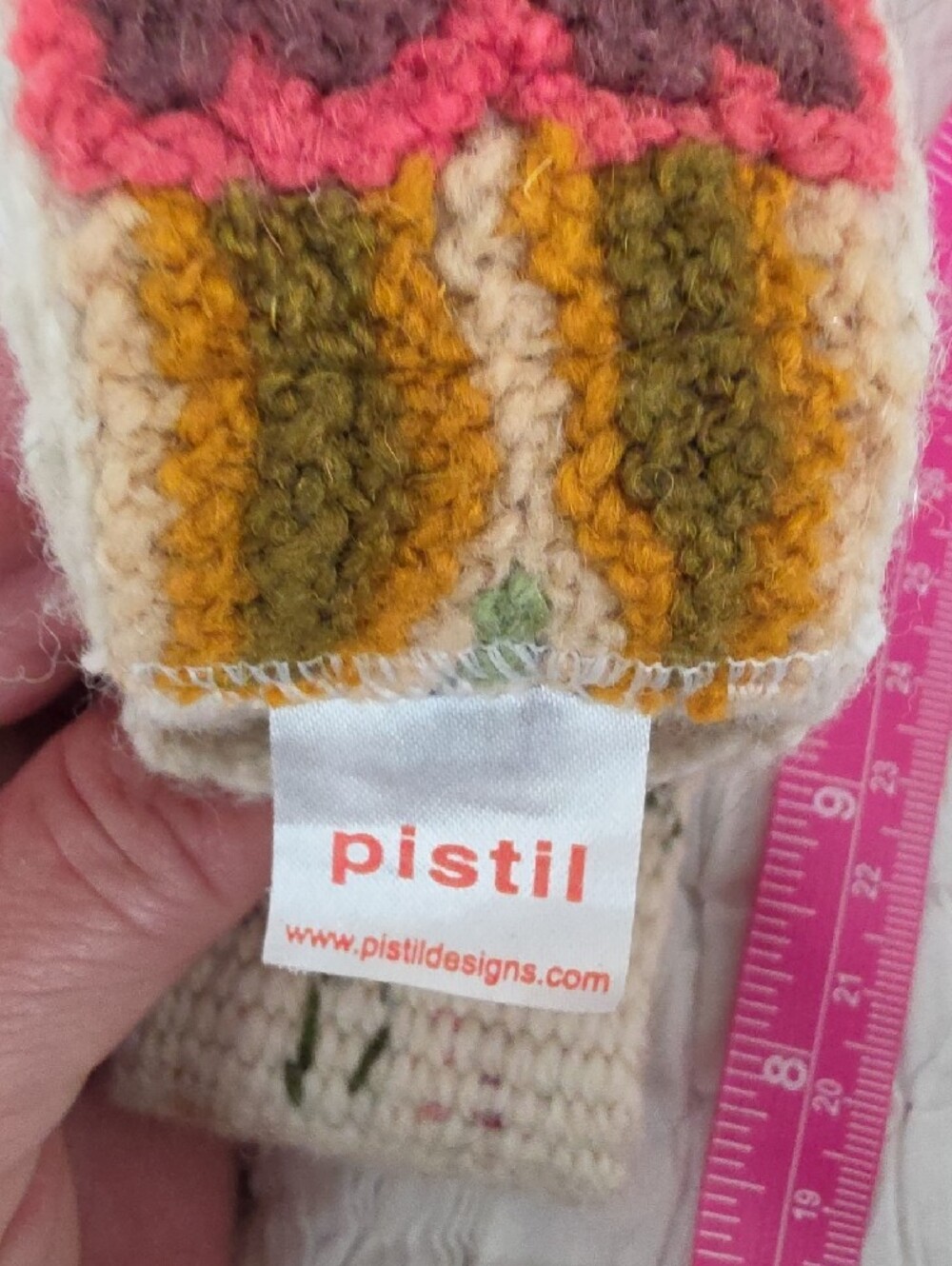 pistil Cream Multicolor Embroidered Textile Belt - Picture 3 of 3